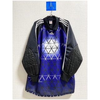 アディダス(adidas)の90s ユーロ adidas デサント社製 変形 キーパーシャツ ゲームシャツ(Tシャツ/カットソー(七分/長袖))