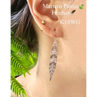 新感覚イタリアンジュエリー✨K18WGハンマーデザインフックピアス(ピアス)