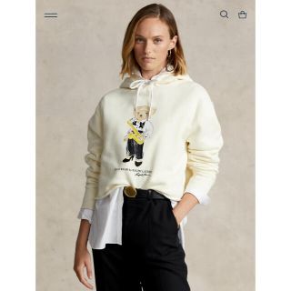 ラルフローレン(Ralph Lauren)のポロ　ラルフローレン　ジャズ Polo ベア クロップド フリース フーディ(パーカー)