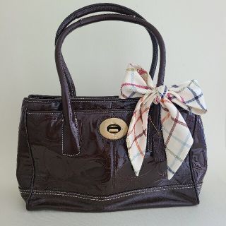 コーチ(COACH)のCOACH エナメルトートバッグ(トートバッグ)