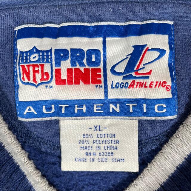 【希少デザイン】NFL スウェット でかろご刺繡 オーバーサイズXL 90s