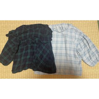 ジーユー(GU)の新品1度使用、GUカットソーセット　120(Tシャツ/カットソー)