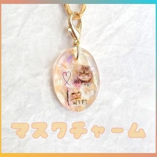 [R12]レジン★猫ちゃんマスクチャーム(チャーム)