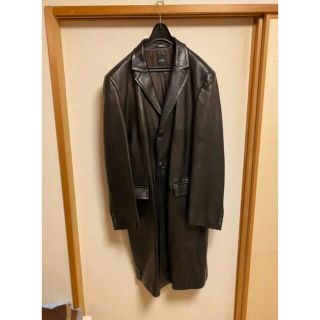 ヒューゴボス(HUGO BOSS)のヒューゴボス  レザー コート XL(レザージャケット)