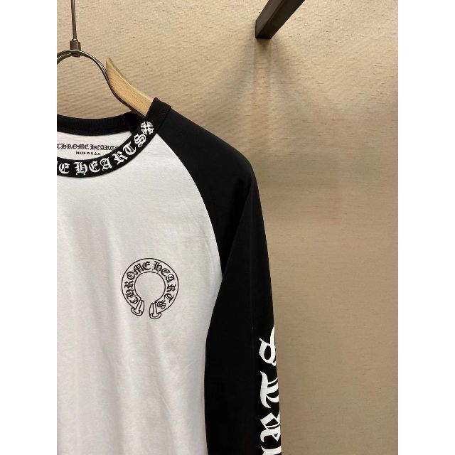 クロムハーツ ラグラン ホースシュー ベースボール tシャツ ロンt 長袖