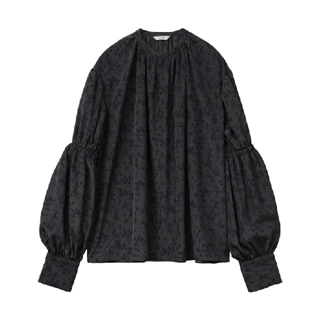 CLANE/JACQUARD FLOWER PUFF SLEEVE TOPS