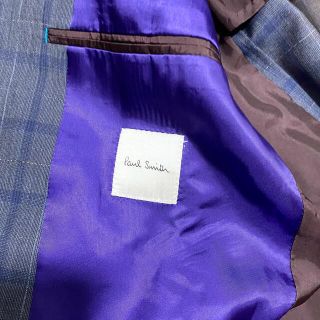 Paul Smith - 【新品】青チェック 伊名門Tollegno1900 ポールスミス