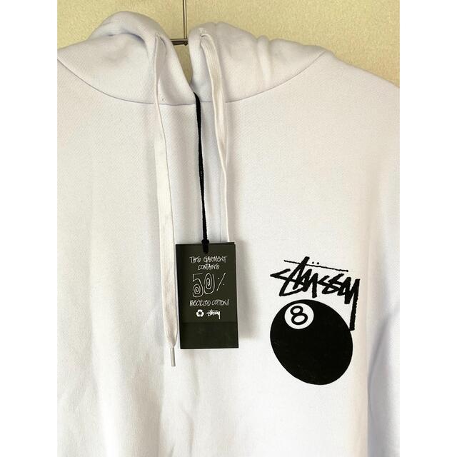 国内未発売・1点限り！ステューシー Stussy 8ボール パーカー ホワイト 4