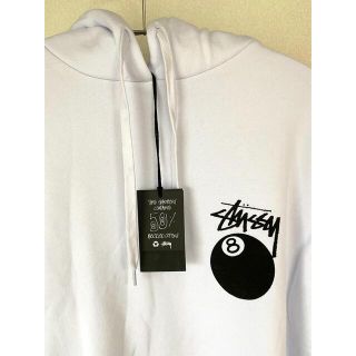 国内未発売・1点限り!ステューシー Stussy 8ボール パーカー ホワイト
