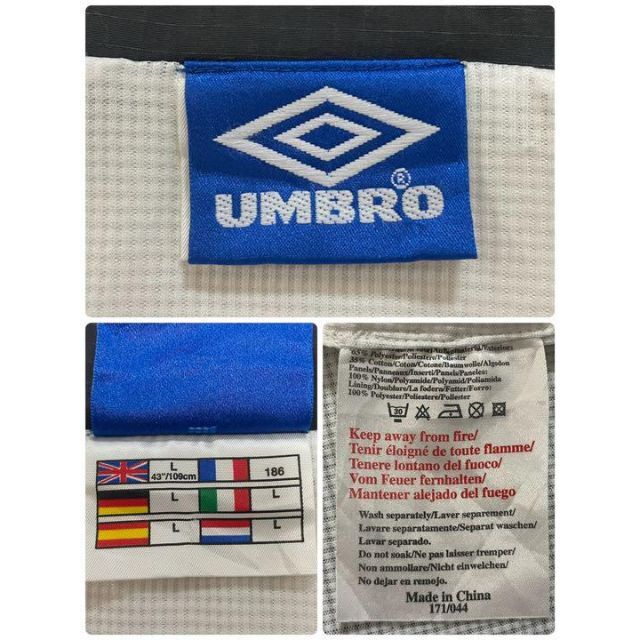 UMBRO(アンブロ)のアンブロ　ジップアップジャケット　刺繍ロゴ　マンチェスター　企業刺繍　万国旗　L メンズのジャケット/アウター(ブルゾン)の商品写真