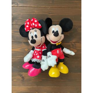 ディズニー(Disney)のミッキー&ミニー　ぬいぐるみ(キャラクターグッズ)