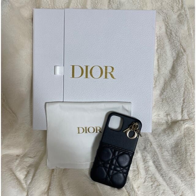 春色3カラー✧ DIOR iPhone12ケース 黒 ブラック アイフォンケース
