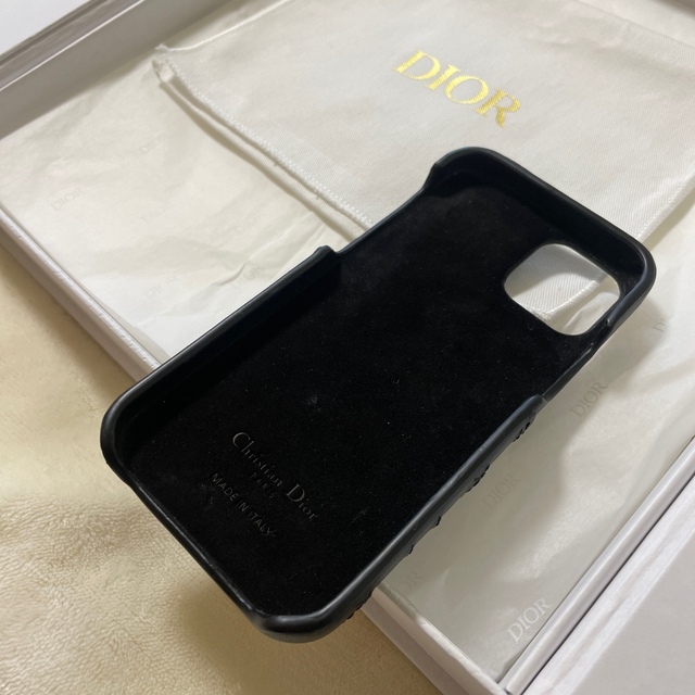 Dior(ディオール)のDIOR iPhone12ケース　黒　ブラック　アイフォンケース スマホ/家電/カメラのスマホアクセサリー(iPhoneケース)の商品写真