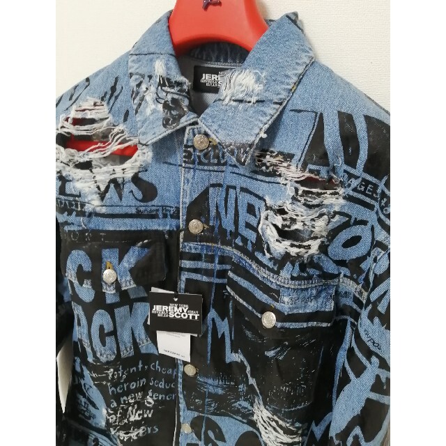 JEREMY SCOTT デニムジャケット スカル S/ジェレミースコット 米製-