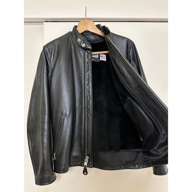 schott(ショット)のUSA製 Schott 641シングルライダース レザージャケット34革ジャン メンズのジャケット/アウター(ライダースジャケット)の商品写真