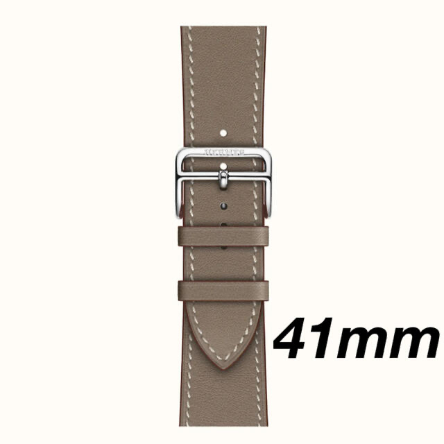 Hermes(エルメス)のapple watch エルメス エトゥープ　レザーバンド 41ミリ  レディースのファッション小物(腕時計)の商品写真