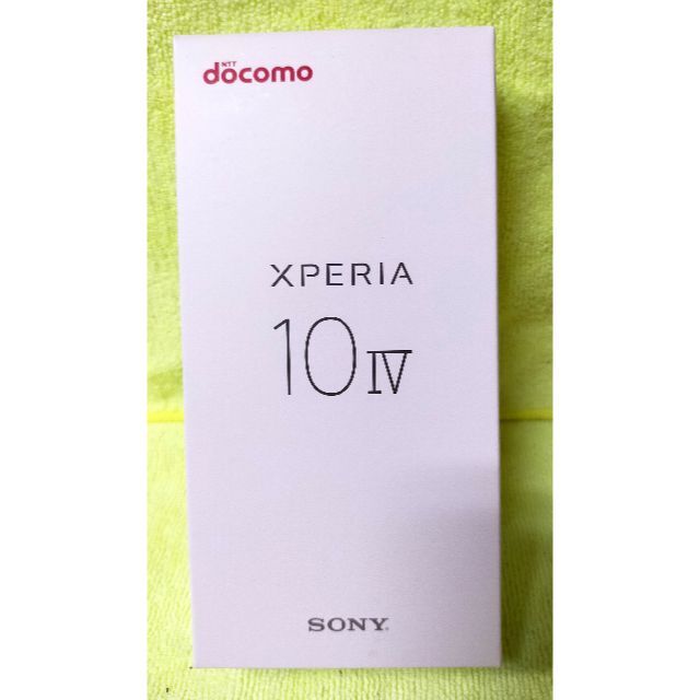 SONY(ソニー)の新品SO-52C 白 ドコモ スマートフォン5G Xperia10 IV スマホ/家電/カメラのスマートフォン/携帯電話(スマートフォン本体)の商品写真