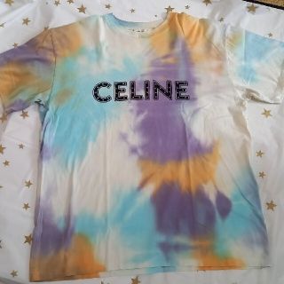 美品　CELINEセリーヌ　タイダイスタッズ　Tシャツ M