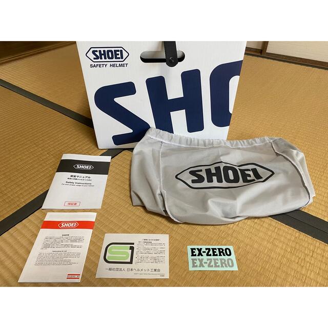 翔泳社(ショウエイシャ)のSHOEI EX-ZERO オフホワイト Lサイズ 自動車/バイクのバイク(ヘルメット/シールド)の商品写真