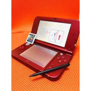 New任天堂3DS LL メタリックレッド 赤 本体の通販 by shop|ラクマ