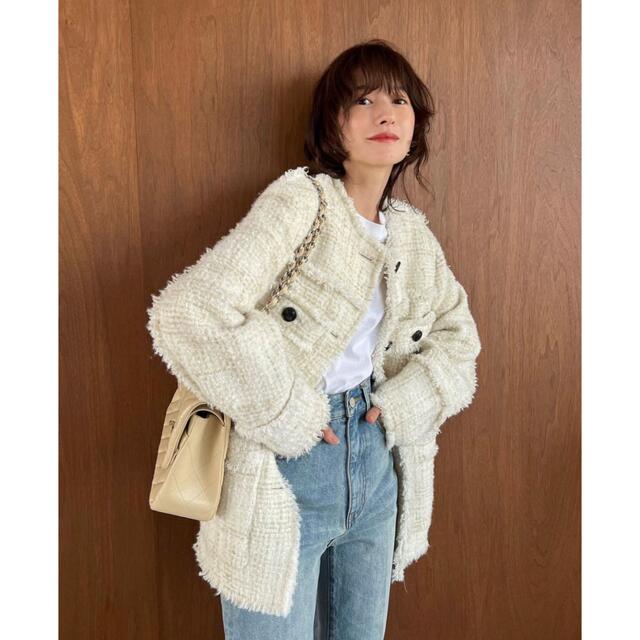 CLANE NO COLOR TWEED JACKET クラネ ツイード オフ 24892円引き