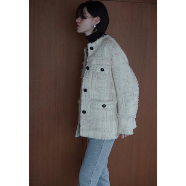 CLANE NO COLOR TWEED JACKET クラネ　ツイード