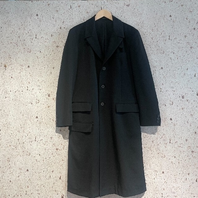 Yohji Yamamoto(ヨウジヤマモト)のセール　ヨウジヤマモトプールオム　チェスターコート メンズのジャケット/アウター(チェスターコート)の商品写真