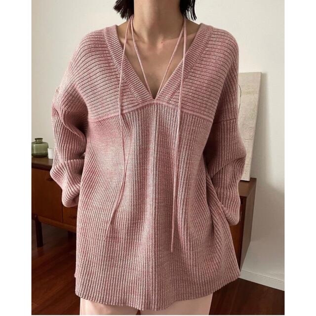 MIX COLOR STRING WIDE KNIT TOPS ???? 2