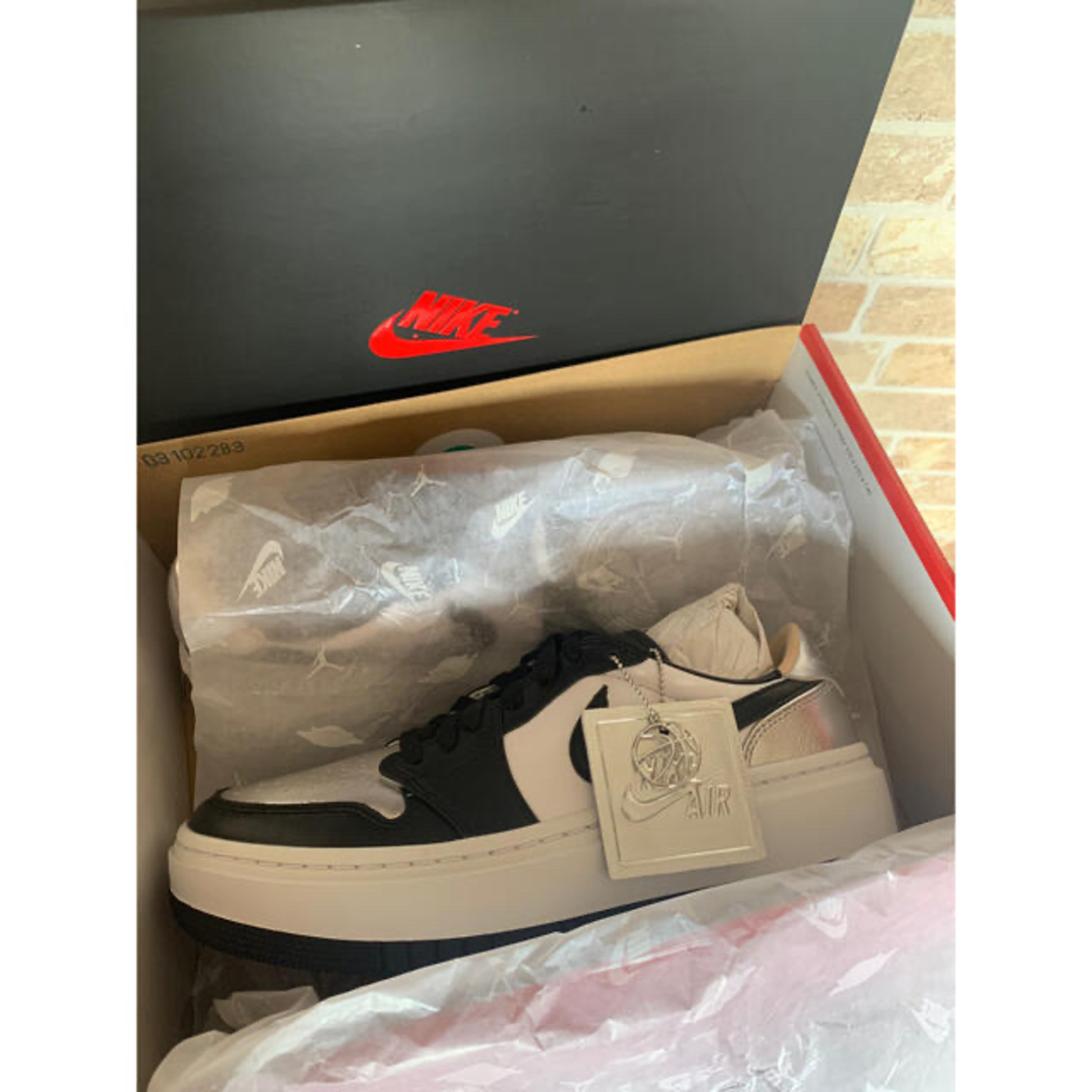 【当選・入手困難】Jordan 1 Elevate Low Silver Toe靴/シューズ