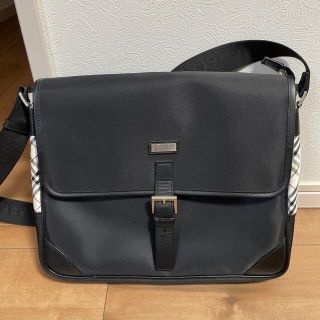 バーバリーブラックレーベル(BURBERRY BLACK LABEL)のBurberry☆ビジネスショルダーバッグ☆美品(ショルダーバッグ)