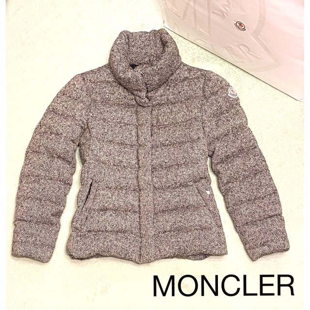 クリーニング済♡【MONCLER】ツイード ショート丈ダウンダウンジャケット