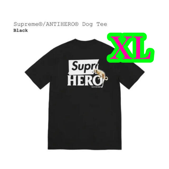 Supreme ANTIHERO Dog Tee Black XLシュプリーム