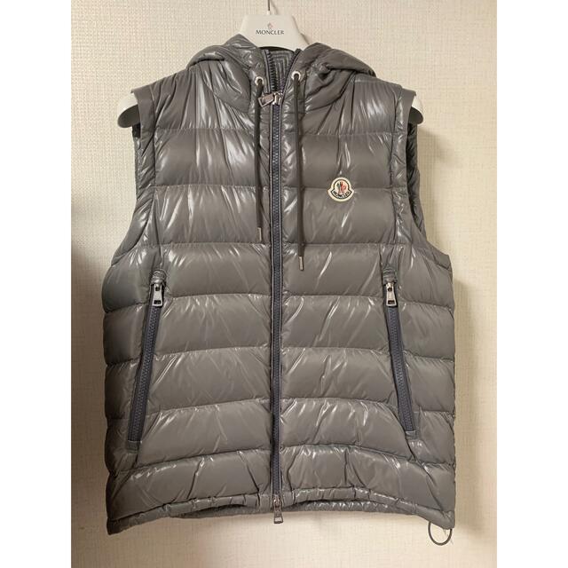 モンクレール ダウンベスト LANOUX グレー MONCLER ラヌー モール