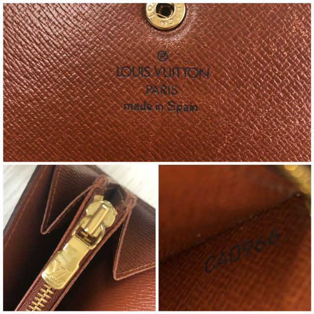 ルイヴィトン モノグラム 長財布 ポルトモネクレディ 廃盤品 レアLOUISVUITTON