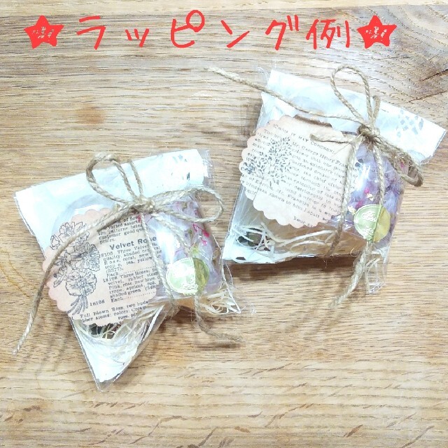 ★SALE★NO.526秋色ミニ薔薇＆英字ロウ紙in♡固まるハーバリウムペン立て ハンドメイドのフラワー/ガーデン(ドライフラワー)の商品写真