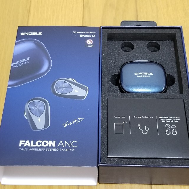 Noble(ノーブル)のNOBLE 完全ワイヤレスイヤホン FALCON ANC スマホ/家電/カメラのオーディオ機器(ヘッドフォン/イヤフォン)の商品写真