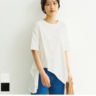 コカ　ホワイト　Tシャツ レディース 半袖 クルーネック(Tシャツ(半袖/袖なし))