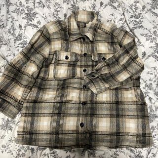 ☆【H&M】グレンチェック テーラードジャケット エレガント ブラウン-