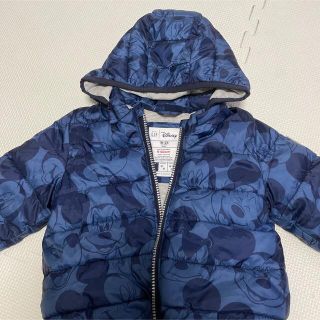 ベビーギャップ(babyGAP)のアウター　ダウンジャケット　ベビーギャップ　ギャップ　ミッキー　90(ジャケット/上着)