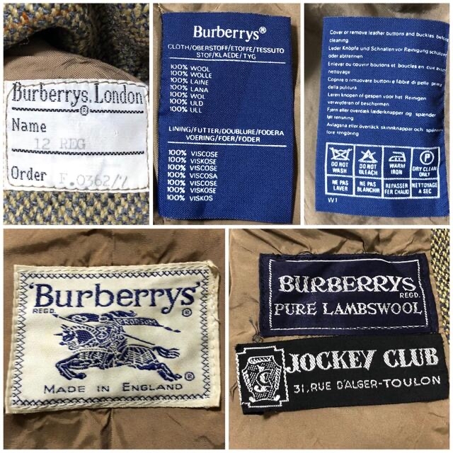 BURBERRY(バーバリー)のvintage Burberry London テーラードジャケット レディースのジャケット/アウター(テーラードジャケット)の商品写真