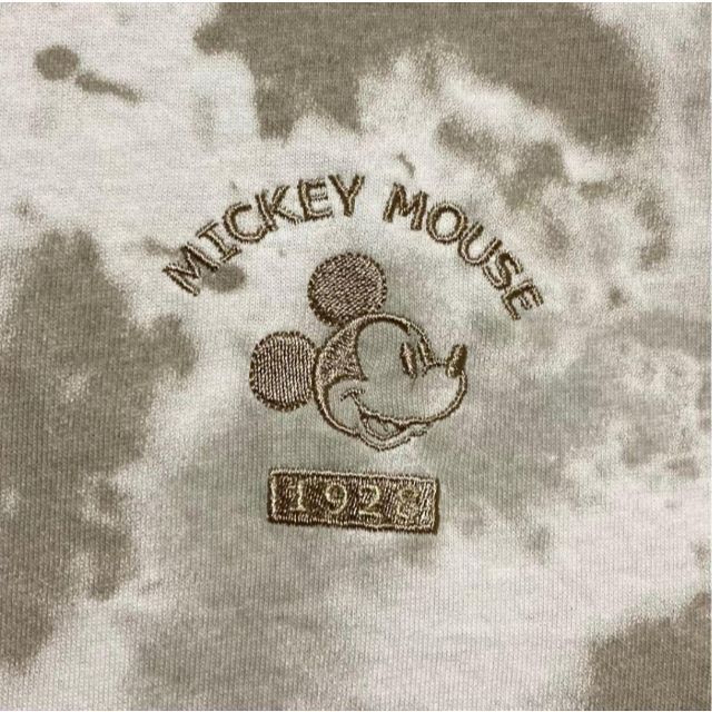 Disney(ディズニー)のミッキー長袖tシャツタイダイ刺繍ワンポイントロンtビッグ体型カバーM L　LL レディースのトップス(Tシャツ(長袖/七分))の商品写真