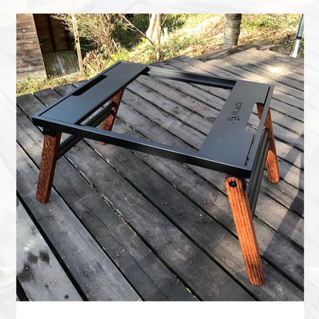 新品 BLACK DESIGN アイアンウッドテーブル 日和 HIYORIアウトドア