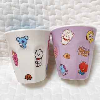 ビーティーイシビル(BT21)のBTS　BT21　メラミンカップ　コップ　２個セット(グラス/カップ)