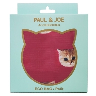 PAUL & JOE - 新品　PAUL & JOE　ポール&ジョー　 エコバッグ S 　猫 ワイン