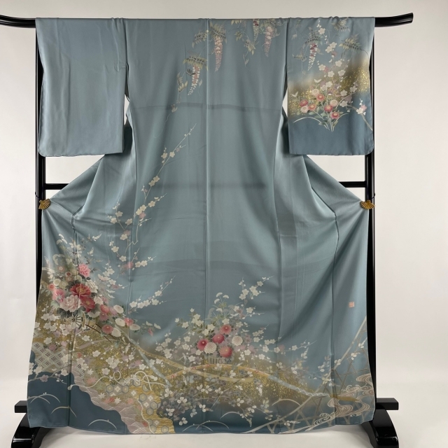 訪問着 美品 名品 身丈157.5cm 裄丈65.5cm 正絹