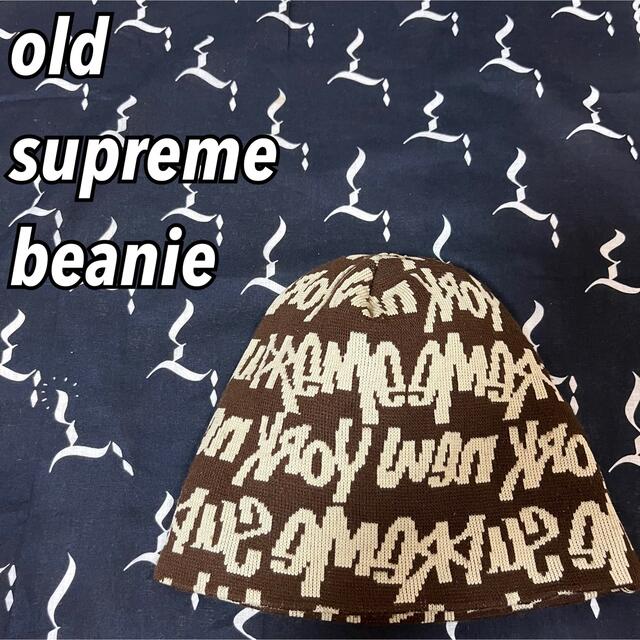 人気デザイナー - Supreme old ビーニー Beanie Tip シュプリーム　Fat supreme ニット帽+ビーニー