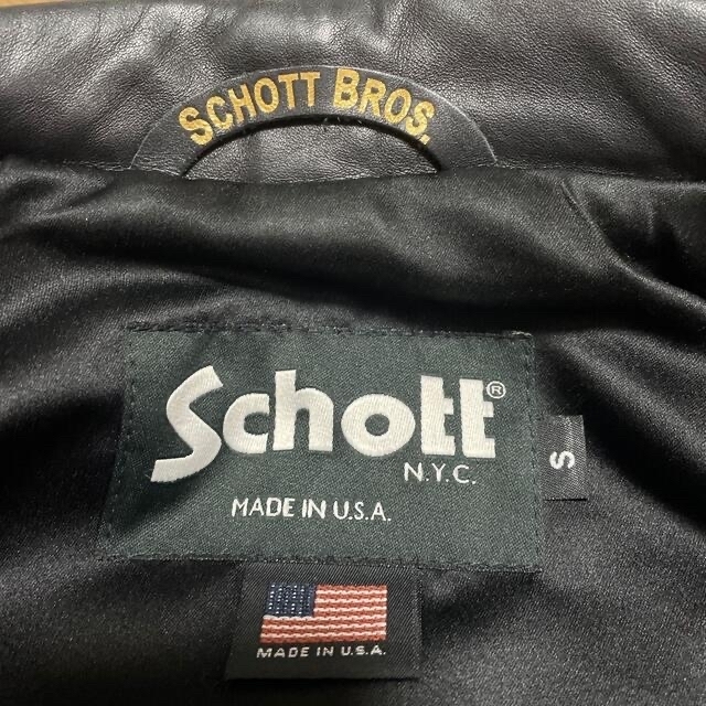 schott(ショット)の超美品‼️schottライダースJS別注 S レディースのジャケット/アウター(ライダースジャケット)の商品写真