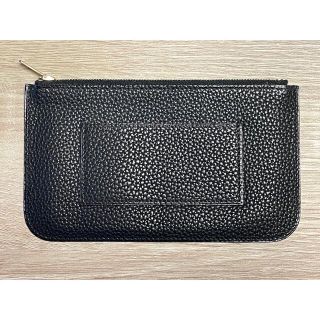 エルメス(Hermes)のエルメス　riri フラットポーチ　レザー　黒(ポーチ)