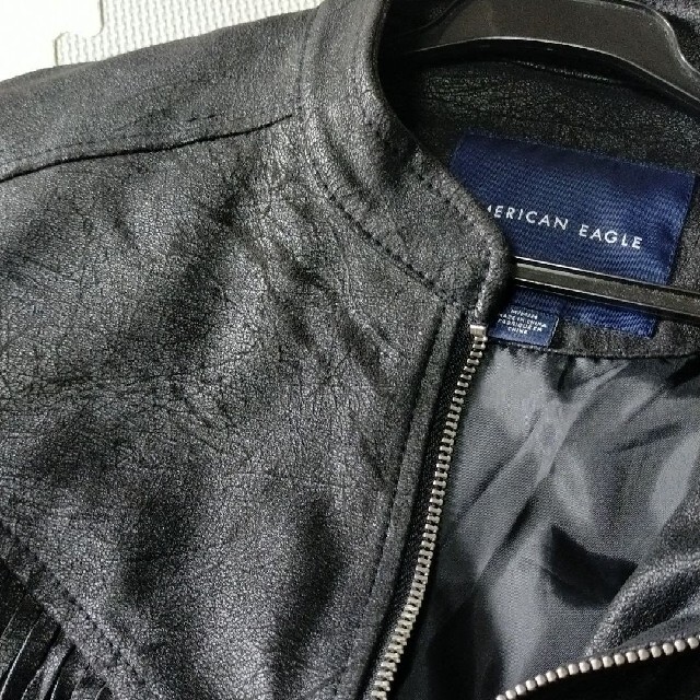 American Eagle(アメリカンイーグル)のジャケット　アメリカンイーグル　フェイクレザー レディースのジャケット/アウター(ライダースジャケット)の商品写真