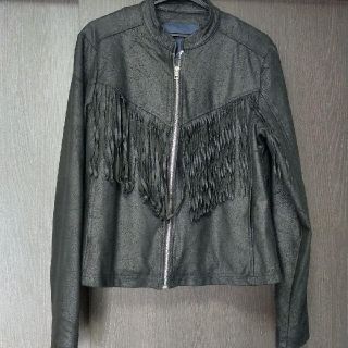 アメリカンイーグル(American Eagle)のジャケット　アメリカンイーグル　フェイクレザー(ライダースジャケット)